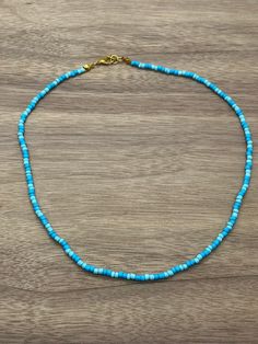 This is the cutest summer necklace!  You can also have a shell added (private message me ) Cute Beaded Necklaces, Necklaces For Summer, Summer Necklace, Summer 24, Seed Bead Necklace, Bead Jewelry, Seed Bead Jewelry, Beaded Necklaces, Ocean Waves