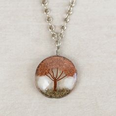 Sephira Life Tree Pendant Necklace - Ten Thousand Villages Personalized Silver Nature-inspired Jewelry, Spiritual Silver Necklace With Natural Inclusions, Nickel-free Resin Pendant Jewelry, Nickel-free Silver Resin Jewelry, Unique Silver Chain Necklace For Gift, Nature-inspired Tree Of Life Round Jewelry, Nature-inspired Round Pendant Jewelry Gift, Nature-inspired Hypoallergenic Jewelry For Gifts, Unique Silver Resin Jewelry