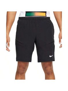 Keep your game sharp all year-round with the NikeCourt Advantage shorts. The innovative pocket design allows you to store a tennis ball securely without compromising the fit of your shorts. 
Approx. inseam: 9" 
Elastic drawstring waist 
Two front pockets 
Four-way stretch 
Wicking fabric helps evaporate moisture 
Polyester, spandex 
Machine wash 
Imported 
Boyfriend Style Men's Advantage 9" Tennis Shorts Black/black/(white)     Colorblock    Men Activewear, size features are:Bust: ,Length: ,Slee Tennis Athletic Shorts With Built-in Shorts, Athleisure Tennis Shorts With Elastic Waistband, Sporty Black Tennis Shorts, Go-dry Tennis Shorts, Moisture-wicking Tennis Shorts, Black Tennis Shorts, Tennis Activewear With Built-in Shorts, Sporty Tennis Shorts With Elastic Waistband, Athleisure Athletic Shorts For Tennis