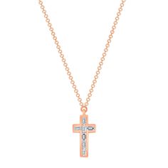 This item is made to order and takes 4-6 Weeks to complete.Materials Gold, Diamond Description Up for sale is a beautiful 14k Gold Baguette Cross Diamond Necklace. Round Brilliant diamond weight: 0.17 CaratsColor F-G Clarity: SISpecifications:-Model #: SC55007316-Metal Type: Rose, Yellow, and White Gold-Metal Purity: 14K-Chain Length: Adjustable 16" to 18"-Total Diamond Weight: 0.17 Carats-Color: F-G-Clarity: SI Brief Overview:-Free Chain Included-14 Day Return Policy-Conflict Free Diamonds-Sati Formal Rose Gold Baguette Jewelry, Rose Gold Baguette Cut Necklace For Gift, Rose Gold Baguette Cut Jewelry Gift, Rose Gold Baguette Cut Fine Jewelry Necklace, Gold Sterling Silver Necklace With Baguette Diamonds, Elegant Cross Shaped Jewelry With Baguette Diamonds, Elegant Cross Jewelry With Baguette Diamonds, Gold Sterling Silver Necklaces With Baguette Diamonds, Formal Rose Gold Necklace With Baguette Diamonds