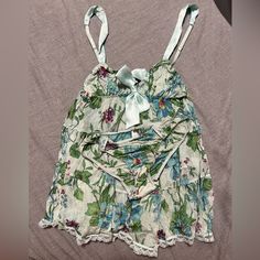 Super Cute Floral Babydoll Set. Size Xs, New Without Tags, Never Worn. Make An Offer! Green Camisole For Bedtime, Cute Sleeveless Victoria's Secret Sleepwear, Cute Sleeveless Sleepwear By Victoria's Secret, Cute Victoria's Secret Sleepwear, Fit Inspo, Fitness Inspo, Women's Intimates, Victoria’s Secret, Orlando