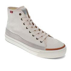 Step up your style and level up your confidence with these Levi’s high-top sneakers. We all know retro is all the rage, and these sneakers are just what you need to embrace that trend without giving up comfort. The twill uppers feature suede accents – just what you need to show off your stylish side without giving up your casual refinement. From jeans to shorts, or sweats to slacks, these Levi’s sneakers are made to elevate any look in a trendy, laid-back way thanks to their timeless eight-hole