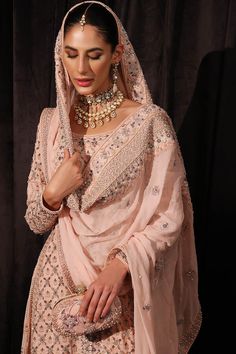 Pink Long Dress Pakistani, Wedding Sharara With Dabka Work And Traditional Drape, Hand Embellished Georgette Lehenga For Eid, Semi-stitched Hand Embellished Chinon Lehenga, Eid Hand Embellished Georgette Lehenga, Wedding Sharara With Dabka Work, Hand Embellished Anarkali Unstitched Suit For Wedding, Bollywood Semi-stitched Hand Embellished Unstitched Suit, Wedding Sharara With Resham Embroidery In Georgette