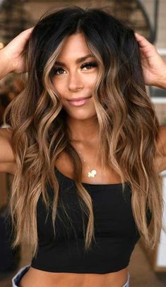 Gorgeous Hair Color, Brunette Balayage Hair, Brown Hair Balayage, Long Brown Hair, Balayage Brunette, Hair Color Balayage, Hair Inspiration Color