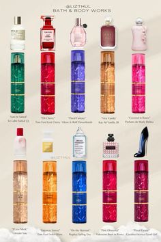 Scents #smellwonderful #smellgoodallday #perfume #bathandbodyworks #perfumedupes #perfumeaddict Viva Vanilla, Body Mist Collection, Vanilla Perfumes, Perfume Ideas, Scent Combos, Preppy Inspo, Donald Judd, Perfume Organization