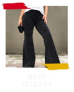 🔥 Modern Must Have | Black Bell Bottoms 🔥 You won’t regret it! Shop today 🔥🔥 Trendy Black Stretch Pants, Black Mid-rise Cotton Wide Leg Pants, Comfortable Black Bottoms For Spring, Black Comfort Stretch Wide Leg Yoga Pants, Black Wide Leg Yoga Pants With Comfort Stretch, Black Leggings With Elastic Waistband, Black Stretch Casual Bottoms, Versatile Black Mid-rise Bottoms, Black Non-stretch Leggings With Elastic Waistband