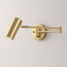 Swing Arm Wall Sconce - Vakkerlight Gold Wall Lights, Bedside Reading Light, Mode Design, Fluorescent Light, Gold Walls, Reading Lamp, Reading Light, Edison Light Bulbs, Luz Led