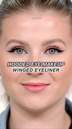 Hooded Eye Eyeliner, Hooded Eyeliner, Makeup For Hooded Eyelids, Eye Eyeliner, Hooded Eye Makeup Tutorial, Hooded Eyelids, Eyeliner For Hooded Eyes, Eyeliner Techniques, Winged Eyeliner Tutorial