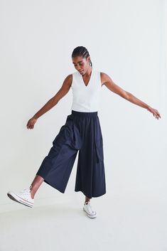 The Cargo Skirt Pants Chic Stretch Cargo Pants For Summer, Chic Stretch Summer Cargo Pants, Chic Summer Stretch Cargo Pants, Summer Versatile Cargo Pants With Loosely Fitted Hips, Versatile Summer Cargo Pants With Loosely Fitted Hips, Summer Versatile Cargo Pants, Summer Workwear Cargo Pants With Elastic Waistband, Chic Summer Parachute Pants With Cargo Pockets, Stretch Parachute Pants For Summer Workwear