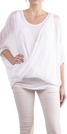 Airy Summer Top For Layering, Airy Top For Summer Layering, Airy Summer Tops For Layering, Summer Layering Top, Spring Flowy Wrap Top, Flowy Blouse For Layering, Flowy Springtime Wrap Top, Flowy Wrap Top For Spring, Versatile Stretch Blouse For Layering