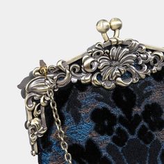 Introducing our captivating collection of Chatelaine purses, inspired by the elegance of the Victorian era.Available in three sizes—Large, Medium, and Small—these purses offer versatility and style. The Large and Medium sizes can be used as both a clutch and a crossbody purse, as we provide two chains for each size: 50" and 13" in length. This allows you to effortlessly switch between crossbody and clutch styles.Let's focus on the Chatelaine Large Crossbody Purse:With a frame width of 6.25" and Victorian Black Rectangular Bag, Elegant Rectangular Clutch For Vintage Events, Elegant Evening Bag For Vintage Events, Victorian Style Formal Rectangular Shoulder Bag, Formal Victorian Rectangular Shoulder Bag, Elegant Clutch Bag For Vintage Events, Elegant Handmade Satchel Evening Bag, Handmade Elegant Bags For Vintage Events, Elegant Handmade Bags For Vintage Events