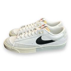 New In Box Without Lid. Step Up Your Sneaker Game With These Nike Blazer Low '77 Lifestyle Sneakers In Size 8 For Men. The Sleek White Design With A Style Code Of Dz2544-100 Will Add A Touch Of Sophistication To Any Outfit. Made For Athletic Use, These Shoes Are Also Perfect For Everyday Wear. The Low Top Shoe Shaft Style And Nike Lifestyle Product Line Show Off The Brand's Signature Style While The Department Of Men's Shoes And Athletic Shoes Category Make Them A Practical Choice For Any Man. T Nike Lifestyle, Nike Blazer Low 77, Nike Blazer Low, Lifestyle Sneakers, Blazer Low, Sneaker Games, Sneaker Shoes, Nike Blazer, White Design