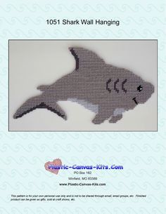 an image of a shark with the words shark wall hanging