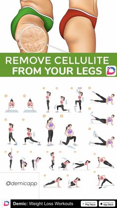 the poster shows how to do an exercise with your legs and arms, as well as other