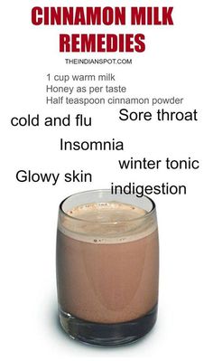 The combination of cinnamon and milk can serve as a medicine for numerous diseases and it can help you to relax and get better sleep. Cinnamon milk not only has Warm Milk And Honey, Milk Benefits, Get Better Sleep, Think Food, Cold Remedies, Natural Therapy, Homemade Remedies