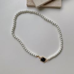 One of a kind - This dainty pearl choker with charm is made of real cultured pearls, black onyx and 14K gold plated! We add some flavors to the classic strand pearls, it gives you trendy yet elegant vibes. Match perfectly with every outfit, great gift idea for her and him! We chose the finest 14k gold plated to create this beautiful earrings, so that colors and shine last longer. ♥ All of our jewelry are carefully handmade with delicate and exquisite details, all designed and made in Manhattan, Minimalist Black Pearl Necklace With Pendant, Black Beaded Pearl Necklaces With Pearl Pendant, Black Pearl Choker As A Gift, Black Pearl Pendant Beaded Necklace, Black Pearl Choker As Gift, Black Pearl Choker Gift, Elegant Black Beaded Necklace With Pearl Charm, Elegant Black Pearl Necklace With Charm, Classic Black Pearl Chain Necklace