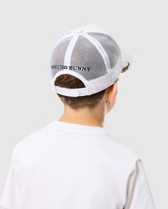 The Houston trucker cap features a Bunny at the face and a wordmark with snapback fastening at the back. The mesh and embroidered eyelet vents offer great airflow for cool summer looks.Complete the matching setAlso available for Men60% Polyester, 40% cottonMade in ChinaCapsSnapback adjustabilityPrecurved billKids cap A Bunny, Cool Summer, Outdoor Adventures, Trucker Cap, Summer Looks, Summer Fun, Style Guides, Trucker Hat, The Face