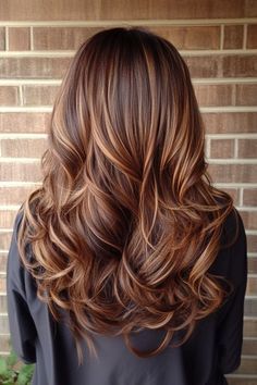 Explore the hottest dark caramel balayage styles of 2024 for a chic and stunning new look. Dive into top trends today! #CaramelBalayage2024 #SubtleBalayage #DarkHairGoals #FallBalayage #DimensionalHair #NaturalBalayage #BrunetteInspo #WarmHairTones #BalayageLovers #CaramelHighlights Chocolate Brown With Caramel Balayage, Caramel Colored Highlights, Warm Brown Hair Highlights, Honey Brown Highlights On Brown Hair, Warm Caramel Brown Hair, Caramel Balayage Medium Length, Dark Brown Hair With Caramel Lowlights, Fall Highlights For Brown Hair Caramel, Brown Hair Highlights Caramel