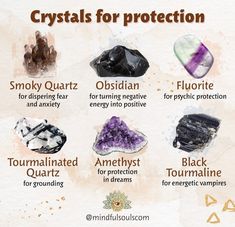 Crystals For Luck, Crystals For Protection, The Crystals, Energy Protection, Stone Candles, Crystal Bead Jewelry, Healing Spells, Wiccan Altar