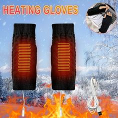 USB Heated Gloves Electric Heated Mittens Women Winter Warm Double-sided Heating Full Hands USB Rechargeable Gloves Features: Comfortable FabricThis Electric Gloves Are Made Of Wool That Is Soft And Flexible With Good Elasticity To Ensure Your Hands And Can Move . The Fine Mink velvet And Folded Edges Make Them Durable. Warm and comfortable a gloves that can heat up to cold from the hand frostbite. Smart TemperatureThe Temperature Of The Heated Gloves Is Around 40-50C, Which Is The Temperature F Knitting Hands, Gloves Knitting, Knitted Gloves Mittens, Mens Winter Gloves, Women's Mittens, Hot Hands, Heated Gloves, Kid Gloves, Heated Blanket