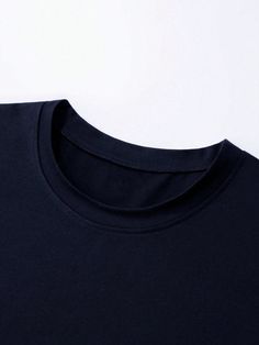 This men's t-shirt features a simple print and round neck design, making it a versatile and stylish choice for everyday wear. Made with high-quality materials, it offers both comfort and durability. Perfect for any casual occasion, this t-shirt is a must-have staple in any wardrobe. Color : Navy Blue Style : Casual Pattern Type : Animal, Letter Neckline : Round Neck Sleeve Length : Short Sleeve Sleeve Type : Regular Sleeve Length : Regular Fit Type : Loose Fabric : Slight Stretch Material : Poly Solid Color Crew Neck T-shirt With Letter Print, Solid Cotton Tops With Logo Print, Solid Cotton Top With Logo Print, Solid Color Graphic Print Crew Neck T-shirt, Solid Color Crew Neck T-shirt With Graphic Print, Solid Color Crew Neck T-shirt With Logo Print, Solid Crew Neck T-shirt With Logo Print, Solid Crew Neck T-shirt With Logo, Crew Neck T-shirt With Letter Print