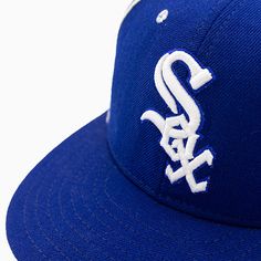 Upgrade your game to the next level with the New Era Chicago White Sox MLB 59FIFTY Fitted Hat. Show off your team pride with this premium accessory that features a sleek and comfortable fit. Perfect for any die-hard White Sox fan, this hat is a must-have for those who want to represent their team in style. Color: Blue / White Style: NECWS-BLUEWHT Blue And White Style, Die Hard, Hats For Sale, White Sock, Fitted Hat, Chicago White Sox, White Style, Fitted Hats, Summer Collection