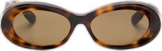 Sunglasses Brown, Gucci Eyewear, Oval Frame, Sunglass Frames, Tortoise Shell, Gucci, Sunglasses, Collage, Pins