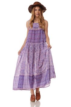 The Betsy long dress is perfect for summer. This dress is designed to be light and flowy. With a beautiful print, this dress is THE must-have item in your wardrobe this season. Color: Lavender Size: One Size, Fits Size 2 to 10 100% Indian Cotton Made in India Lavender Print, Dress Lavender, Indian Cotton, Lavender Color, Printed Maxi, Drop Waist, Printed Maxi Dress, Summer Wardrobe, Warm Weather