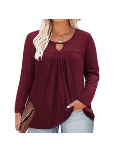 About this item
Soft Touch Women's Tunic Tops - 60% Polyester, 35% Rayon, and 5% Spandex. High-quality fabric makes the women's tops soft, lightweight, stretchy, and easy to put on/off. Women's long sleeve tunic tops are comfy daily wear basic women's shirts. And the style will be natural, relaxed, dynamic, and elegant.
Plus Size Shirts For Women - Loose fit plus size tops for women, you can wear them with leggings and jeans, and hide your belly perfectly! Also good with a necklace, earrings, ti Plus Size Shirts For Women, Tops For Women Long Sleeve, Tops For Women Long, Plus Size Long Sleeve Tops, Plus Size Tops For Women, Tunic Tops Casual, Sleeves Clothing, Be Natural, Women Tunic Tops