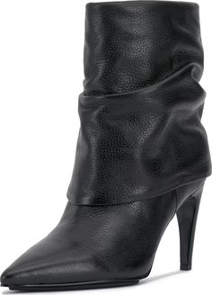 PRICES MAY VARY. Boots Stiletto Heel Nylon Zipper Stiletto Heel Boots, Dress Booties, Stiletto Heels Boots, Black Pebbles, Heel Boots, Black Booties, Stiletto Heel, Vince Camuto, Pebbled Leather