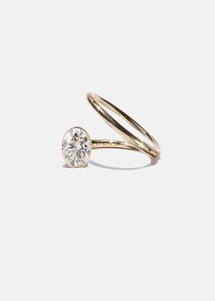 Oval Crescendo Flare Ring – KATKIM Flare Ring, Engagement Ring Wraps, Organic Engagement Rings, Ring Wraps, Georg Jensen Silver, Trendy Jewellery, Diamond Ear Cuff, Ring Inspo, Engagement Ring Inspiration