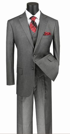 <div><div><div><p>Regular Fit</p>
<p>Standard Length </p>
<p>Pinstripe</p>
<p>2 Button Jacket </p>
<p>Single Breasted Jacket</p>
<p>Notch Lapel</p>
<p>Center Vent</p>
<p>5 Button Vest </p>
<p>Single Breasted Vest</p>
<p>Flat Front Pants </p>
<p>Luxurious Wool Feel </p>
<p>Dry Clean Only </p>
<p>Import Mens 3 Piece Suits, Church Suits, Men Suit, Pinstripe Pants, Flat Front Pants, Slim Fit Suits, Pinstripe Suit, Tone On Tone, Modern Gentleman