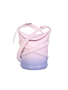 100% Calf leather Purple Designer Bag, Fem Outfits, Alexander Mcqueen Bag, Effect Light, Bucket Bags, Evening Handbag, Woman Bags Handbags, Pink Tote, Fashion Inspiration Design