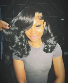 @niahhnextdoor_ Short Sew In Hairstyles, Senior Pictures Hairstyles, Quick Natural Hair Styles, Black Hair Extensions, Quick Weave Hairstyles, Cute Box Braids Hairstyles