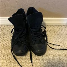 Brand New Never Worn!! Casual Converse Boots With Round Toe, Converse Casual Lace-up Boots, Casual Black Converse Boots, Casual Converse High-top Boots, Converse Black Boots With Round Toe, Converse Black Round Toe Boots, Black Converse Sneakers For Fall, Casual Converse Ankle-high Boots, Converse Black