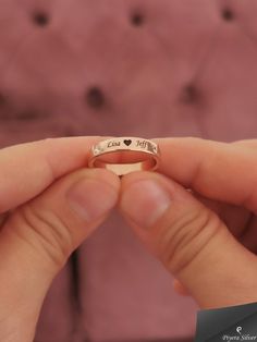 #birthstonering #namering #datering #customring #personalizedring #customjewelry #etsy Name Couple Rings, Named Wedding Rings, Engagement Rings Couple Name, Couple Ring Name Design, Name Engraved Rings, Engagement Name Rings Gold, Engagement Rings With Name, Name Rings Gold, Couple Rings Wedding Gold