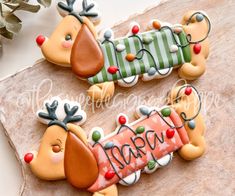 Cookie Cutters - Dog With Antlers and Lights- Cookie Cutter - The Sweet Designs Shoppe - - ALL, Animal, Animals, Animals and Insects, Christmas, Christmas / Winter, Christmas Cookies, Cookie Cutter, dog, Promocode Dachshund Cookies, Diy Cookies, Christmas Cuties, Christmas Biscuits, Cat Cookies, Dog Cookies, Creative Cookies, Fancy Cookies