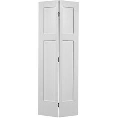 an open white door on a white background