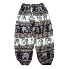 Women/ Men Harem Yoga Jogging/Straight Pants Elephant Print, Elastic Waist With Pockets, 100% Rayon Made In Thailand Inches L Xl Waist. 26-36 28-40 Rise. 13 14 Hips. 42 48 Thigh. 24 28 Inseam. 29 Leg Opening 16 Thailand Pants, Thai Pants, Elephant Pants, Pants Jogger, Print Pants, Elephant Print, Printed Pants, Straight Pants, Track Pants