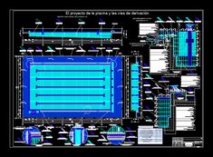 a blueprint drawing of a swimming pool