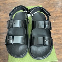 Brand New Never Worn With Tag Full Box Women Sandals, Gucci Black, Gucci Shoes, Women's Shoes Sandals, Womens Sandals, Shoes Sandals, Black Women, Size 7, Gucci