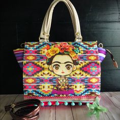 Frida Kahlo Jute Handbag. Huge Storage Compartment. Adjustable Straps Included. Very Well Made. Authentic Mexican Made. Summer Purple Crossbody Bag, Purple Summer Crossbody Bag, Purple Shoulder Bag With Detachable Handle For On-the-go, Purple Satchel Bag For Summer, Trendy Handmade Purple Bag, On-the-go Purple Bag With Detachable Strap, Handmade Trendy Purple Bag, Purple Crossbody Bag For Summer, Purple Rectangular Hobo Bag With Adjustable Strap