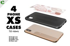 four iphone xs cases are shown in this advertisement