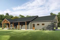 this is an artist's rendering of the new barn style home