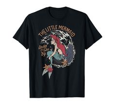 PRICES MAY VARY. Officially Licensed Disney The Little Mermaid Apparel 17PRIN00664A-001 Lightweight, Classic fit, Double-needle sleeve and bottom hem Ariel Under The Sea, Mermaid Under The Sea, Mermaid Outfit, Ariel The Little Mermaid, The Little Mermaid, Under The Sea, Ariel, Branded T Shirts, Stretch Cotton