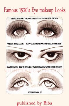 Theater Eye Makeup, 20s Downturned Eye Makeup, Puppy Liner Tutorial Hooded Eyes, 20s Eyebrows, 1920s Eyebrows, Roaring 20s Makeup Gatsby, 1920s Eyeshadow, 1920s Eyes, 1920 Makeup Gatsby