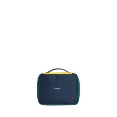 STATE bags Bensen toiletry kit polyester canvas green/navy front view click to zoom Blue Pouch Cosmetic Bag, Functional Blue Pouch Cosmetic Bag, Functional Blue Cosmetic Bag, Functional Blue Lunch Bag With Zipper, Blue Functional Cosmetic Bag, Blue Versatile Travel Accessories, Blue Versatile Travel Accessories For Everyday Use, Functional Everyday Blue Lunch Bag, Blue Versatile Travel Accessories For On-the-go