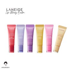 💯% Authentic from ☆☆☆☆☆Trusted Thai store 🇹🇭 ship ~2weeks with tracking number, 💯% Satisfaction. LANEIGE LIP GLOWY BALM.  (10 g) • A lightweight, moisture coating lip balm for hydrated, tinted, and kissable lips throughout the day. • Featuring Antioxidants, Murumuru Butter & Shea Butter 🍓BERRY 🫐BLUEBERRY 💜GUMMY BEAR 🍭SWEET CANDY 🥭️MANGO 🌼VANILLA Exp: h1/2027 Brand : LANEIGE Capacity : 10 g. Target Area : Lips Skin Type : All skin types, dry skin Condition : New with box Country of orig Laneige Lip Glowy Balm, Laneige Lip Balm, Laneige Lip Sleeping Mask, Lip Sleeping Mask, Kissable Lips, Pretty Skin Care, Pretty Skin, Skin Concern, Christmas Girl