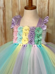 FREE SHIPPING on all orders within the US, no coupon code needed! Pastel Rainbow Easter Tutu Outfit by Little Ladybug Tutus. Please check our website's home page for current turnaround time. Since all items are handmade at the time of purchase, there is a production time that varies. I hope my customers all understand that I am a one woman shop and create my items to surpass expectations. Every item ordered is handmade at the time of purchase. I also hope you understand that the wait is worth it Cocomelon Rainbow, Easter Tutu Outfit, Easter Tutu Dress, Ladybug Tutu, Easter Tutu, Dresses Halloween, Birthday Party Dresses, Cocomelon Birthday, 1st Birthday Tutu