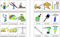 the worksheet is filled with pictures to help students learn how to use their tools